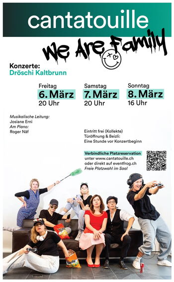 Cantatouille Programm Flyer Dröschi Kaltbrunn
